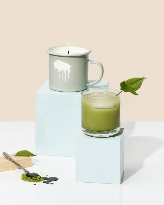 Wax Buffalo Pure Soy Candle Co. - Campfire Mug Collection | 12oz Matcha Soy Candles