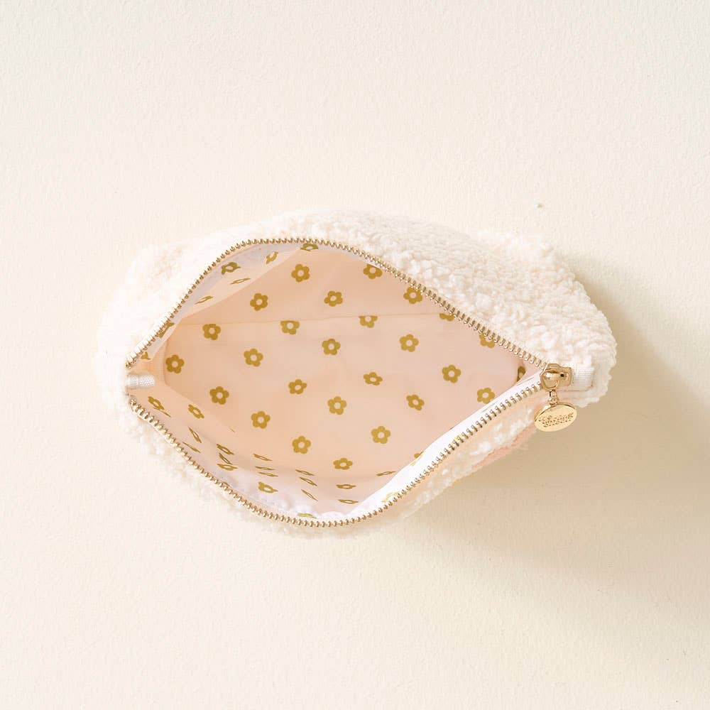 The Darling Effect - Cream Teddy Pouch - Vacay