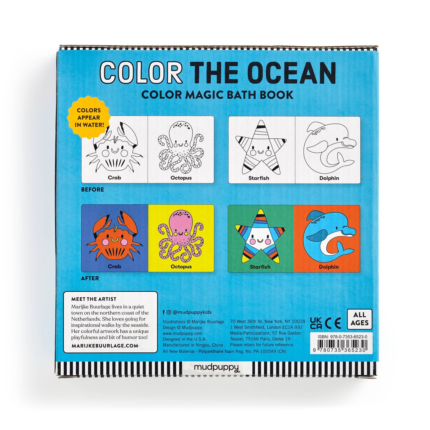 Chronicle Books - Color the Ocean Color Magic Bath Book