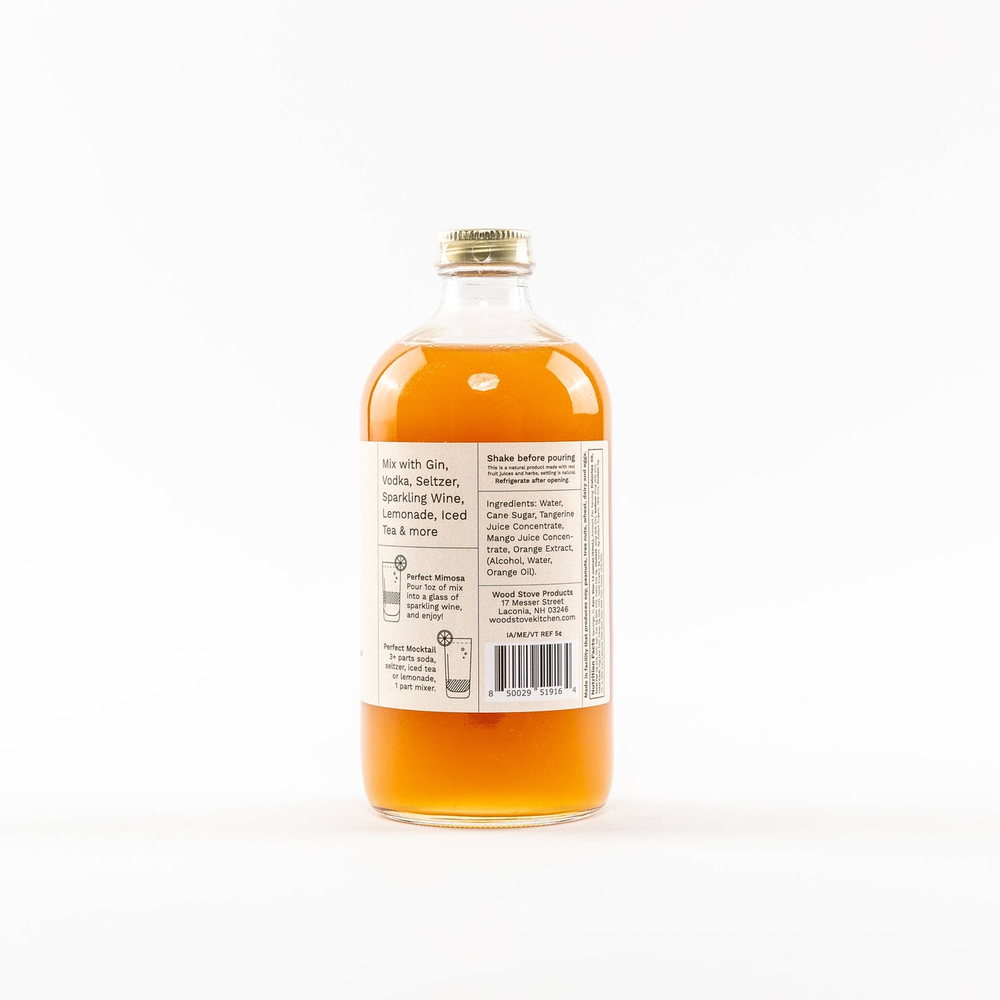 Wood Stove Kitchen - Mimosa Mixer w/ Tangerine & Mango, 16 fl oz - Cocktail Mixer