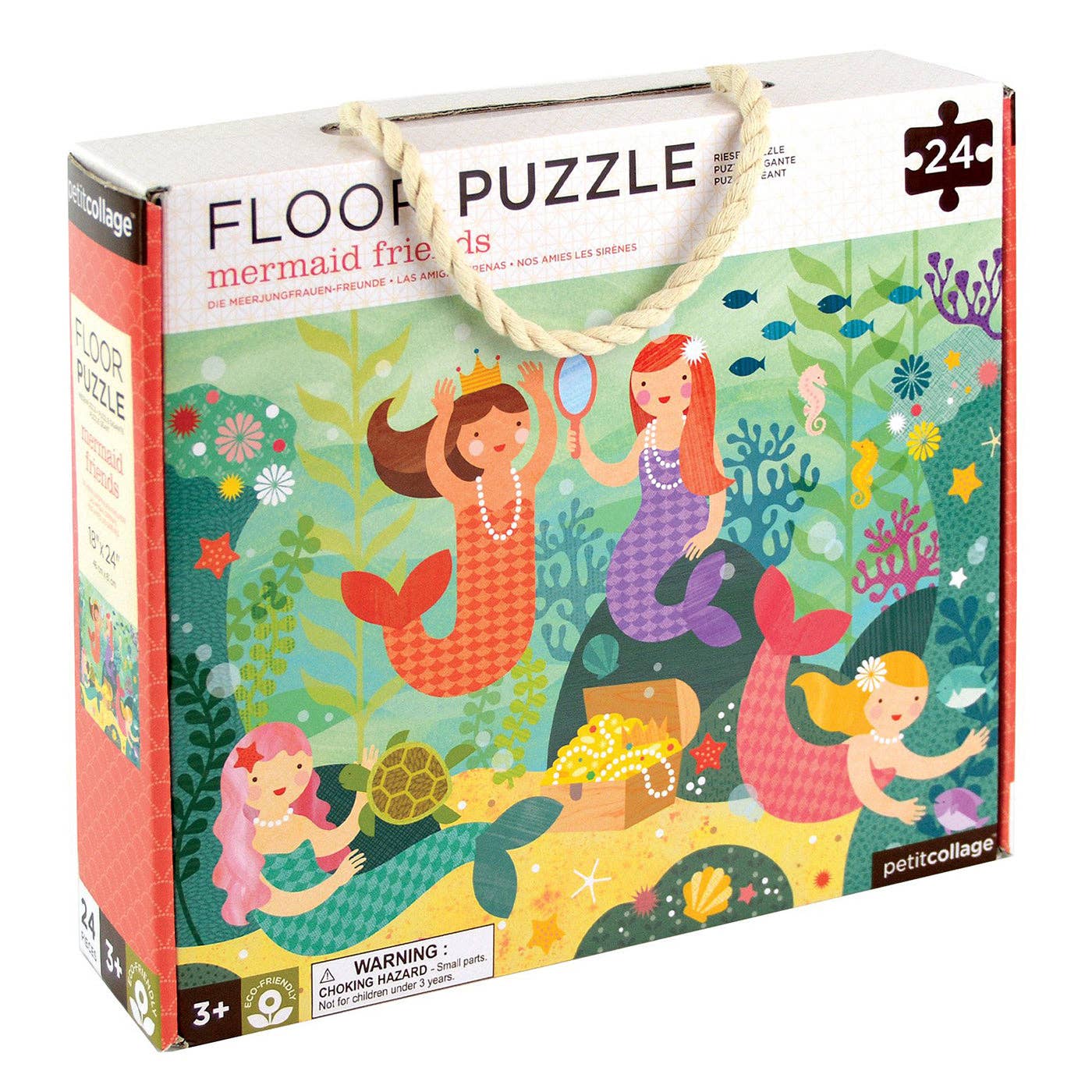 Petit Collage - Mermaid Friends 24-Piece Floor Puzzle