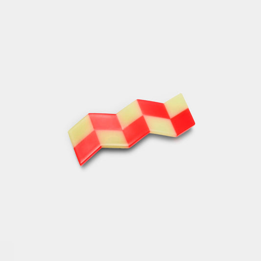 CHUNKS - Zigzag Barrette in Yellow + Punch