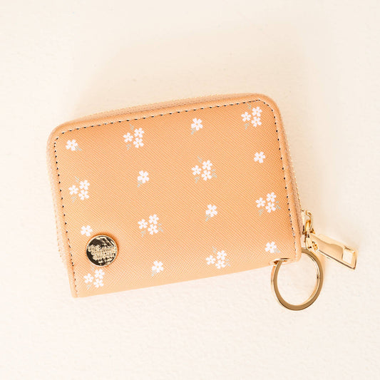 The Darling Effect - Zip Around Wallet-Pretty Posies Mustard