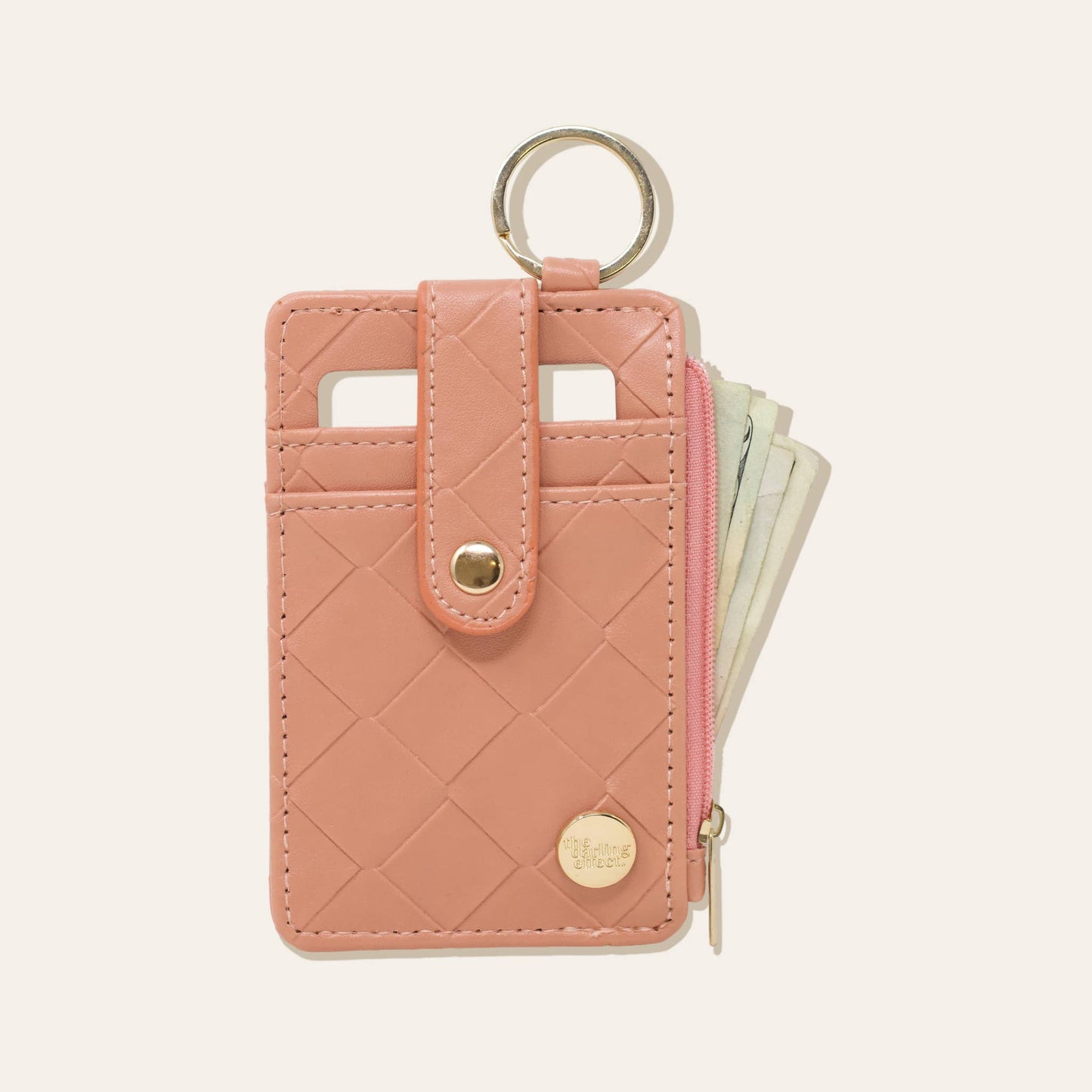 The Darling Effect - Keychain Wallet - Woven Rose