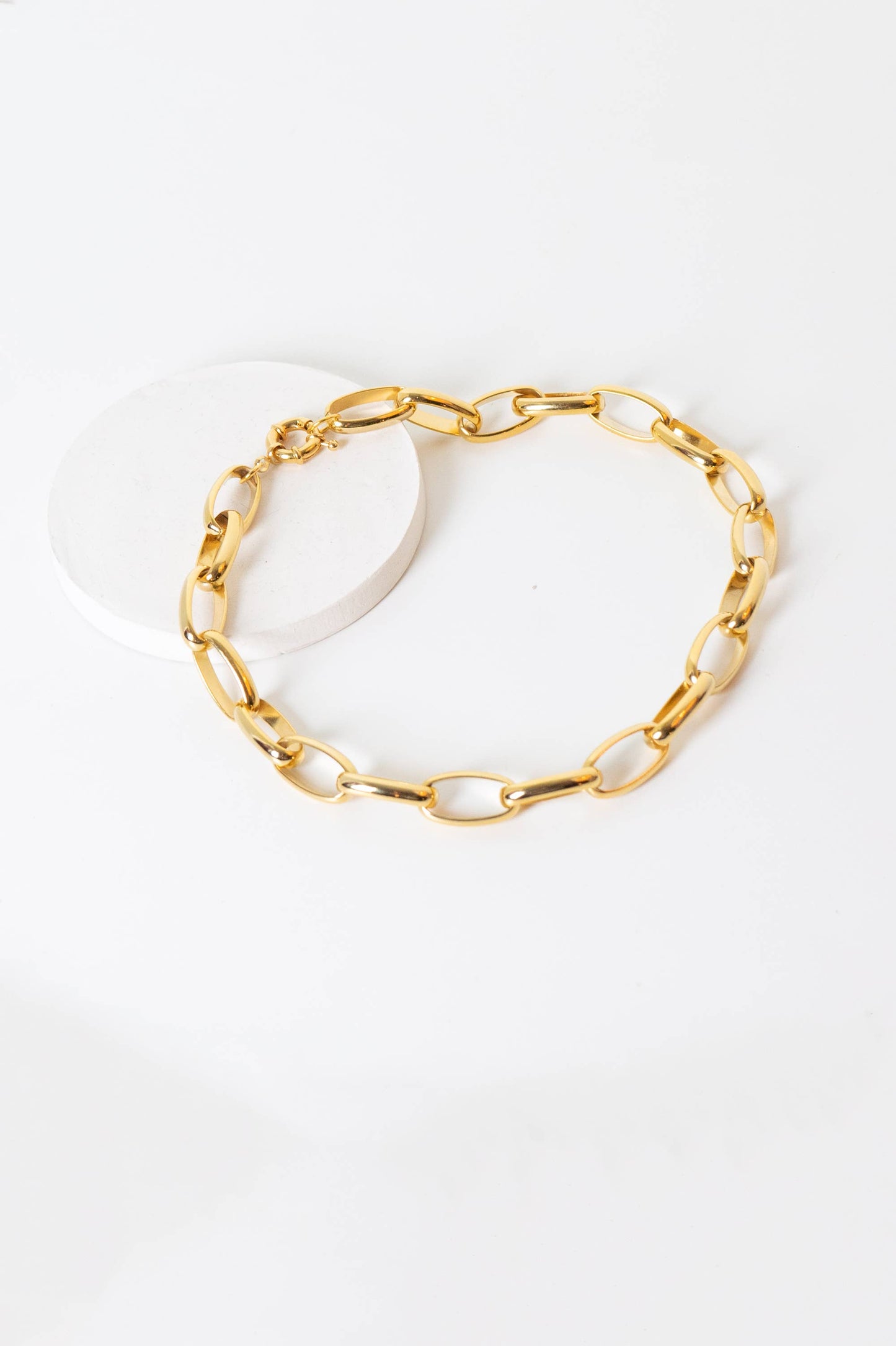 Peter and June - Pretty in Link 24K Gold Plated Necklace