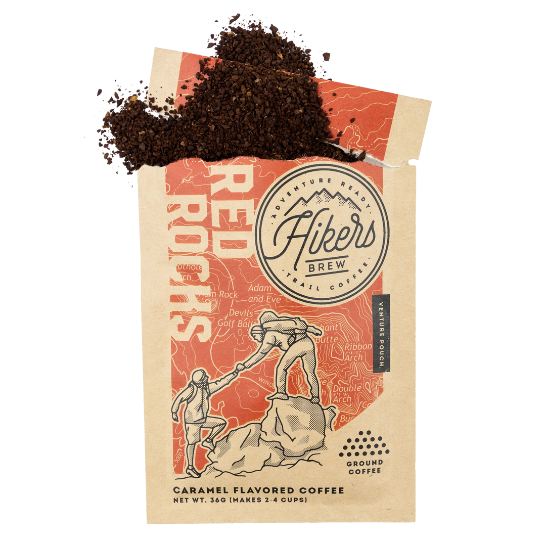 Red Rocks - Salted Caramel Flavored Coffee - Venture Pouch