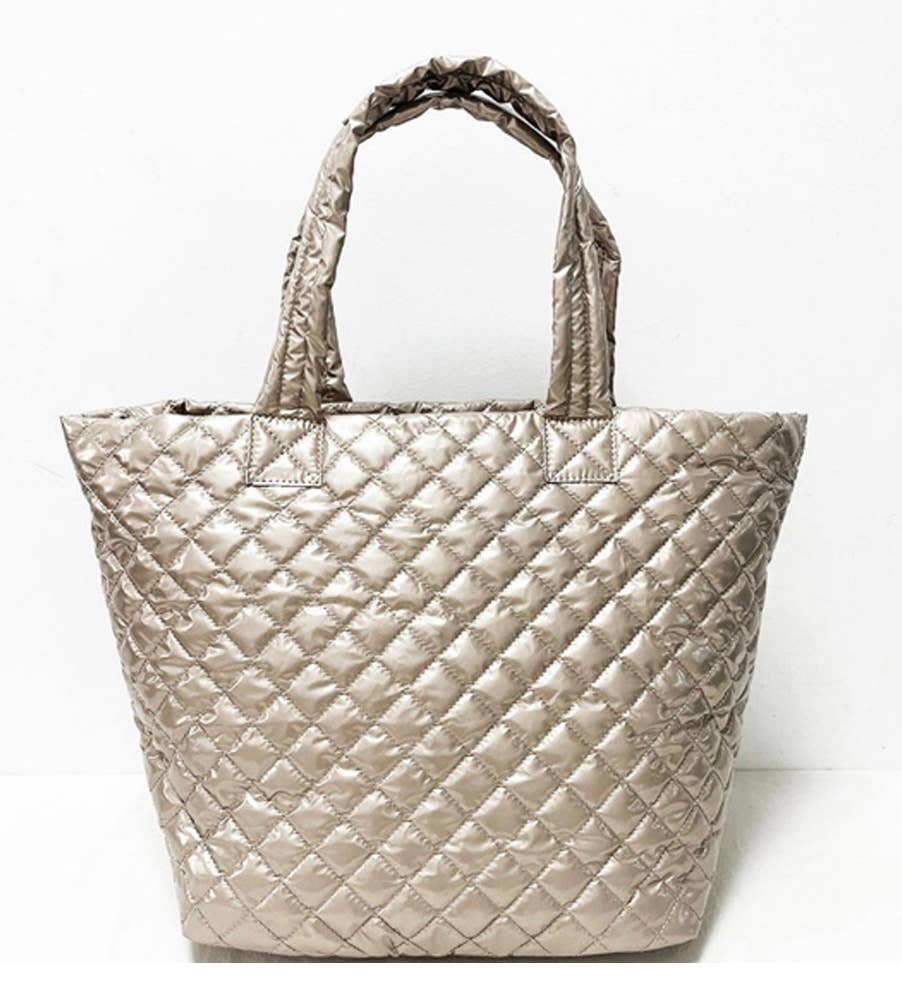 Lemonbella - The Debra Diamond Tote Champagne