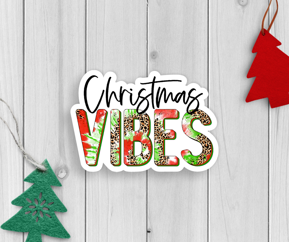 Expression Design Co - Christmas Vibes Vinyl Sticker