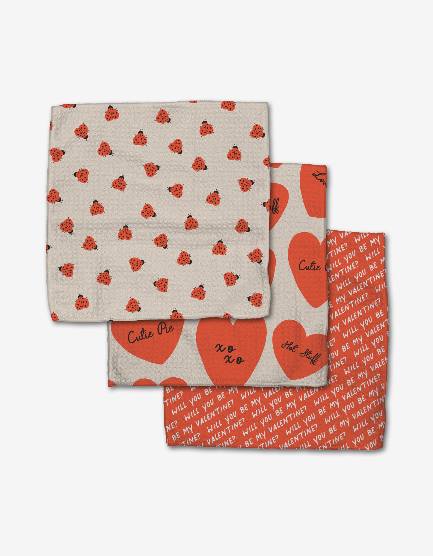 Geometry - Will You Be Mine Dishcloth Set