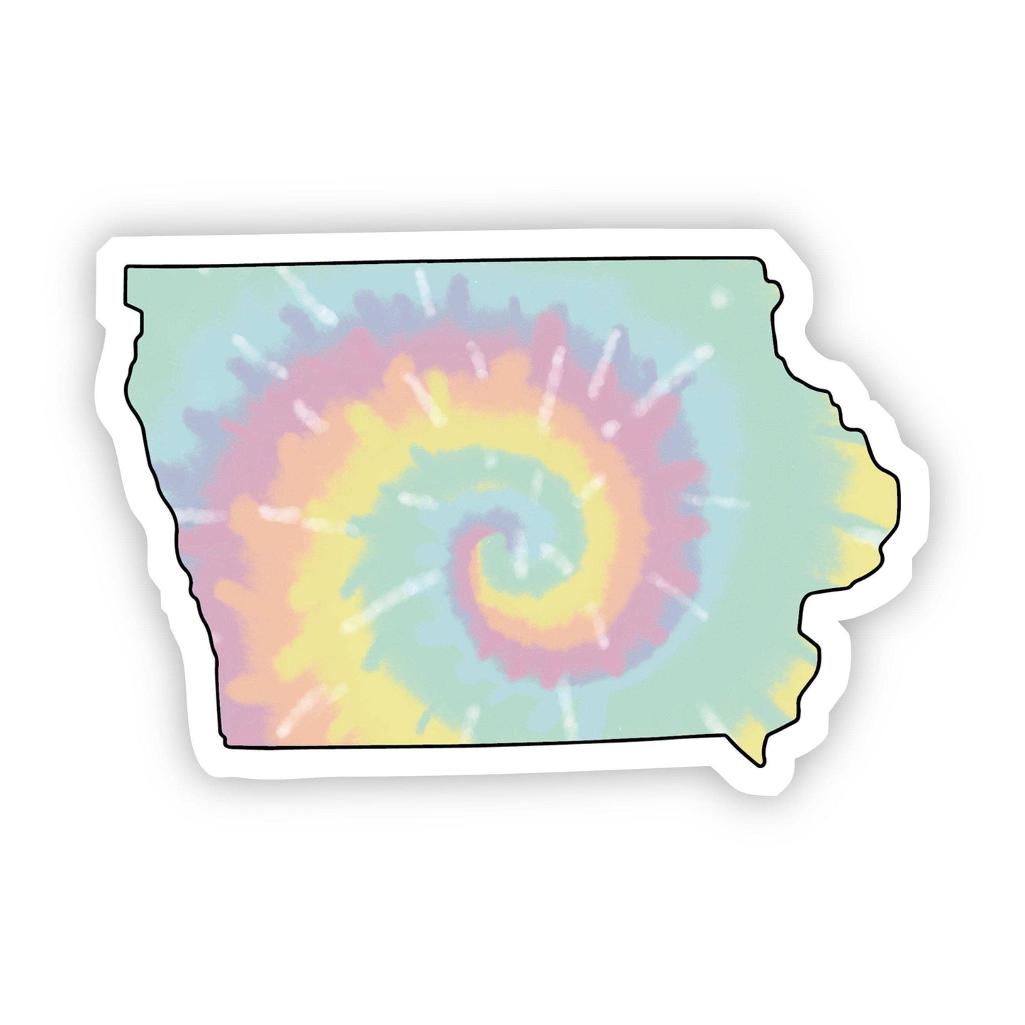 Big Moods - Iowa Tie Dye Sticker