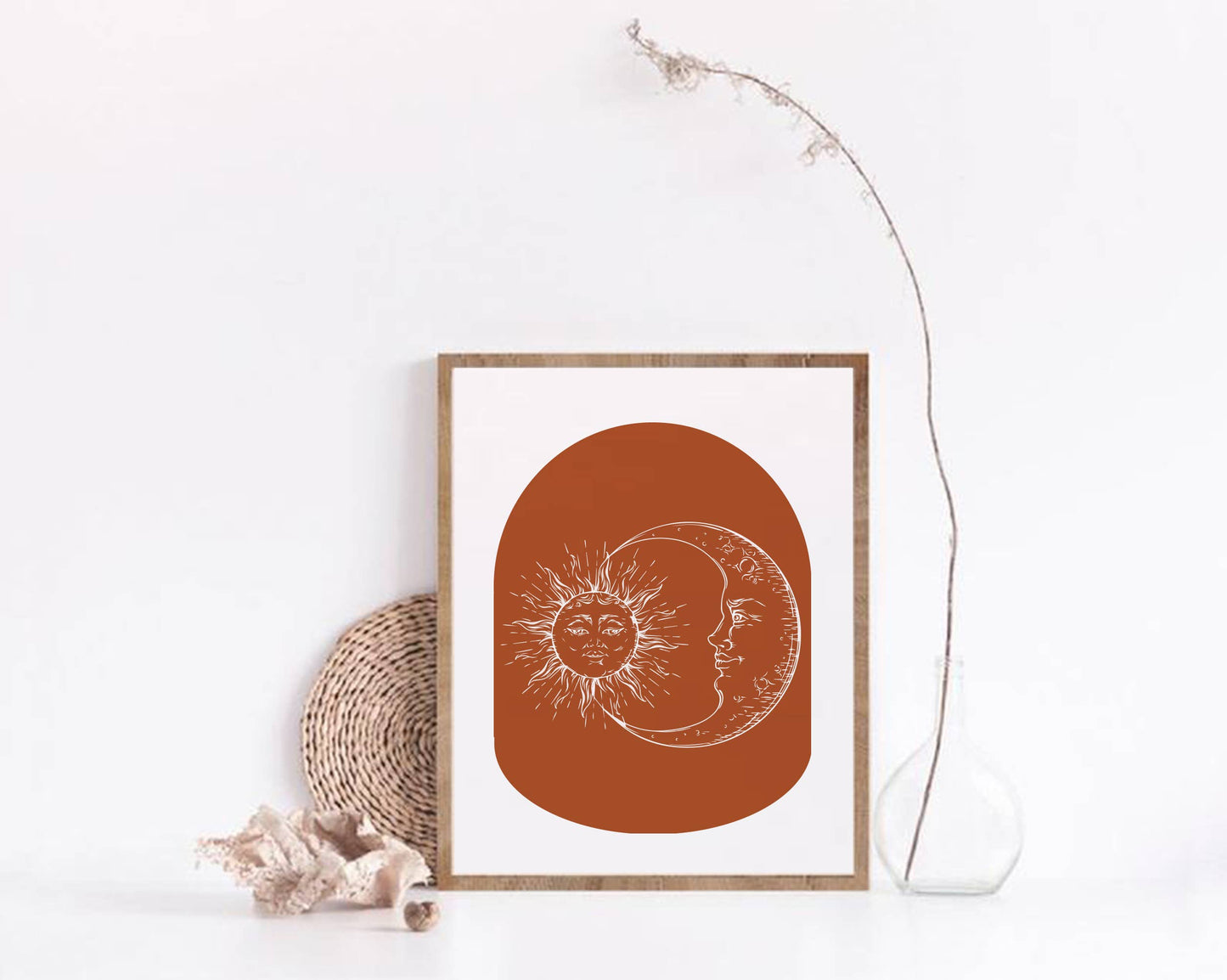 Lumina - Sun and Moon Boho Wall Art