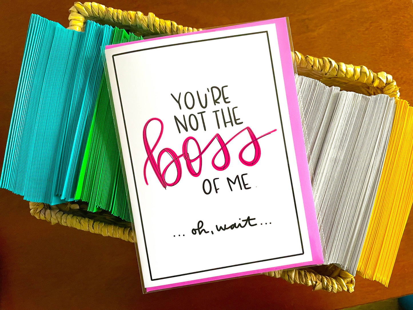 You're Not the Boss of Me Funny Boss's Day Card