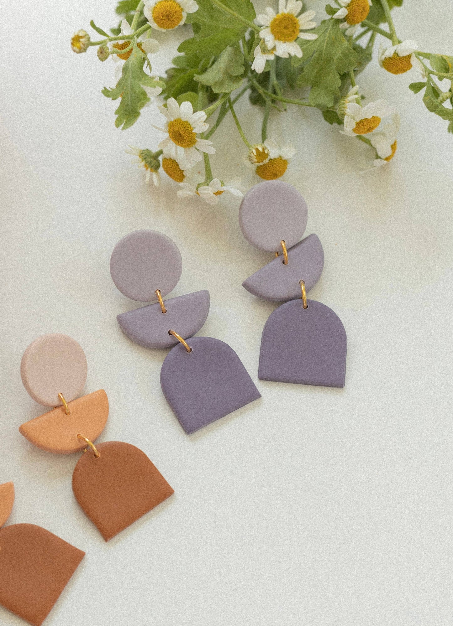 Audrey Harper Co - Purple ombré  clay earrings