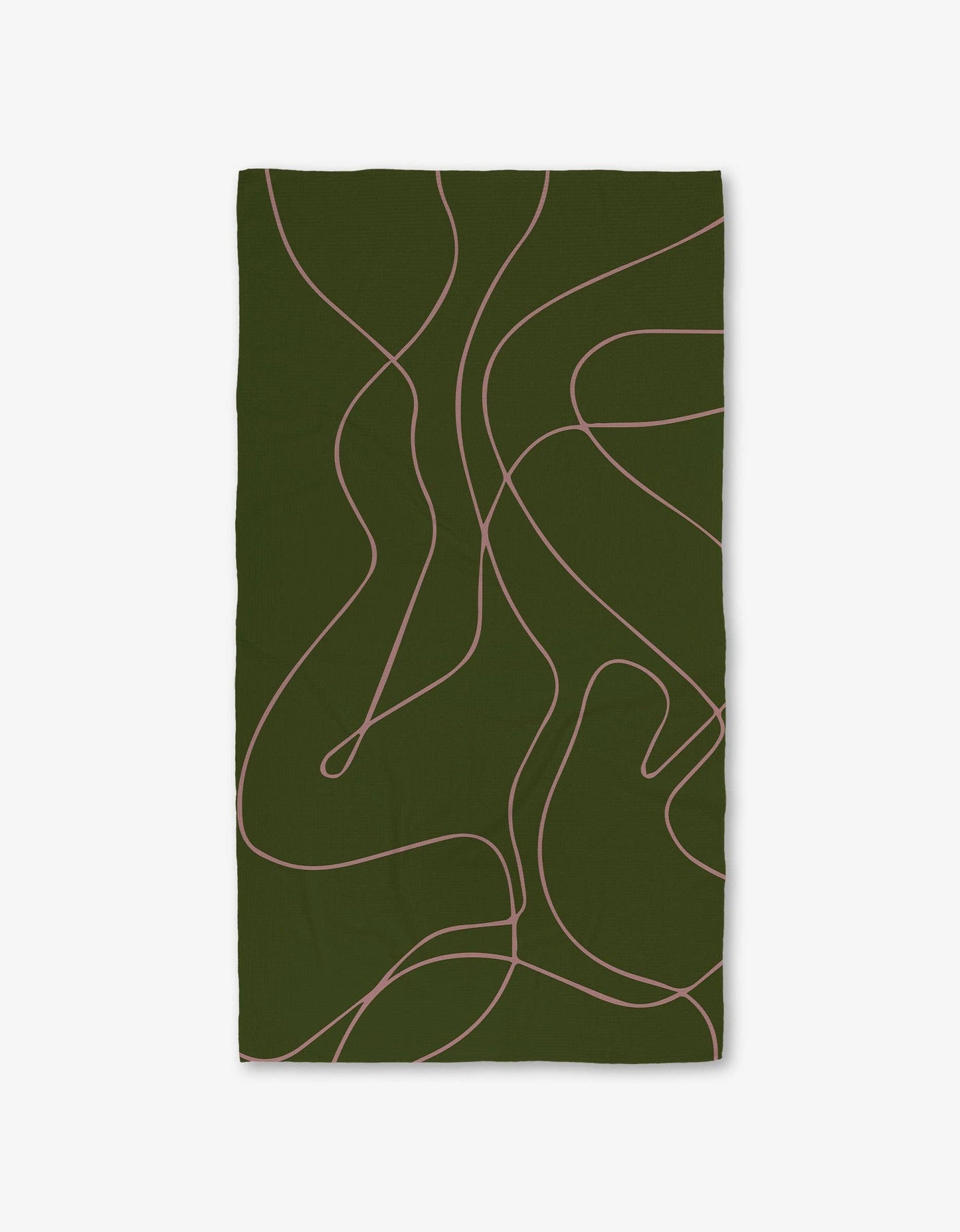 Geometry - Olive Martini Luxe Bath Towel