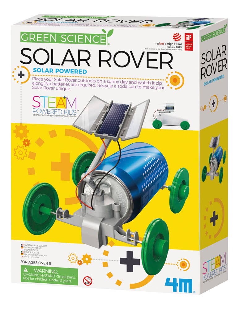 Toysmith - 4M Solar Rover Robot DIY STEM Science Kit