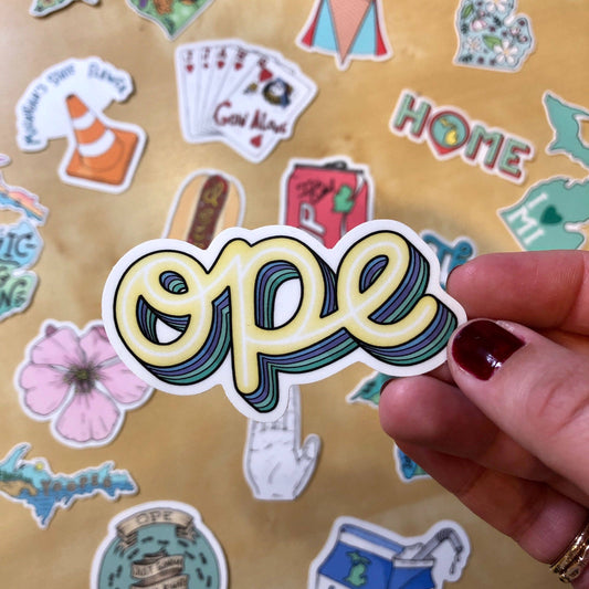 Big Moods - Ope - Michigan Sticker