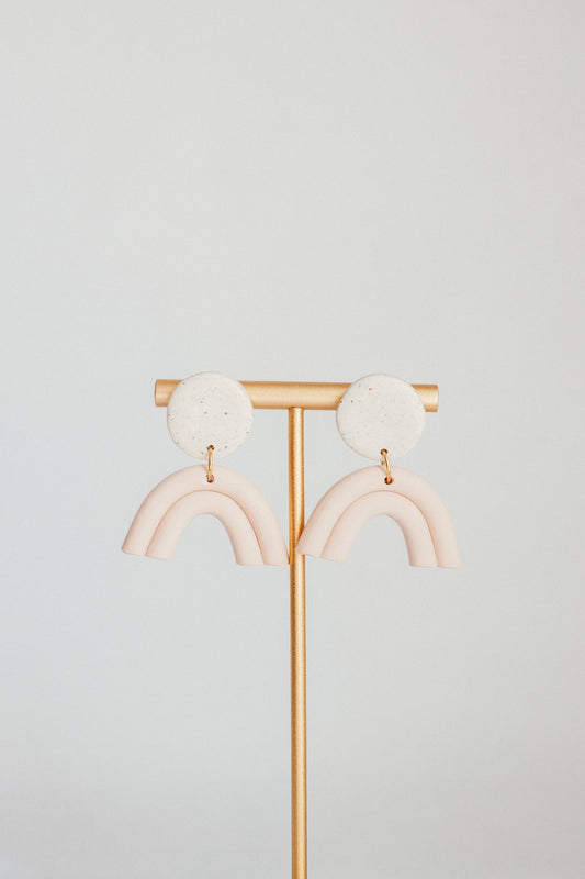 Audrey Harper Co - Pink rainbow clay earrings