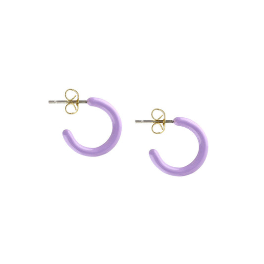 Kris Nations - Petite Palette Enamel Post Hoop Earrings