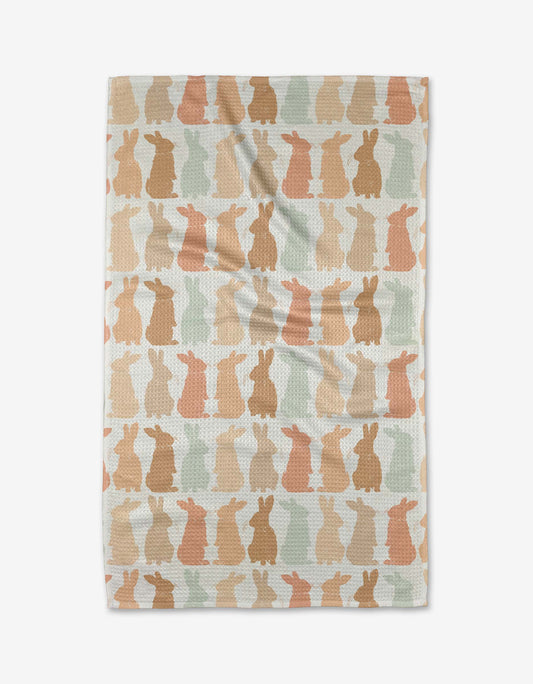 Geometry - Cute Easter Bunny Tea Towel