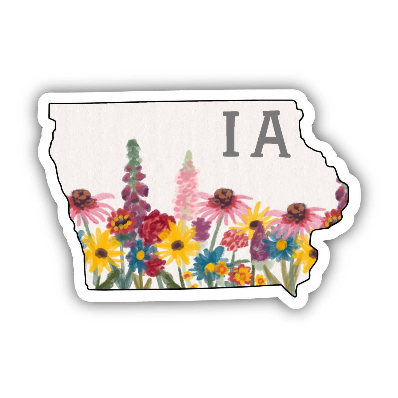 Big Moods - Iowa Painterly Pattern Sticker