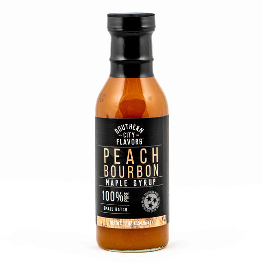 Southern City Flavors - Peach Bourbon Maple Syrup