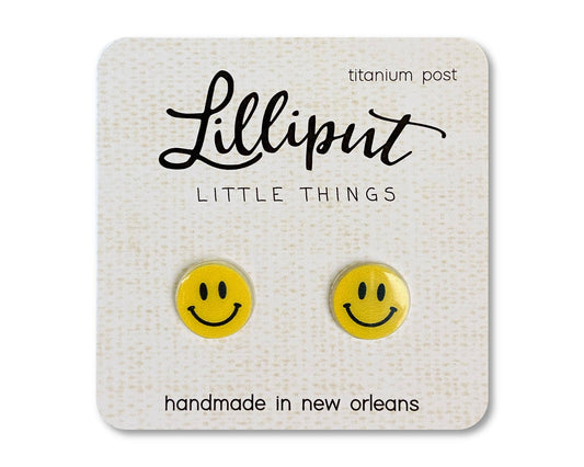 Lilliput Little Things - Smiley Face Earrings