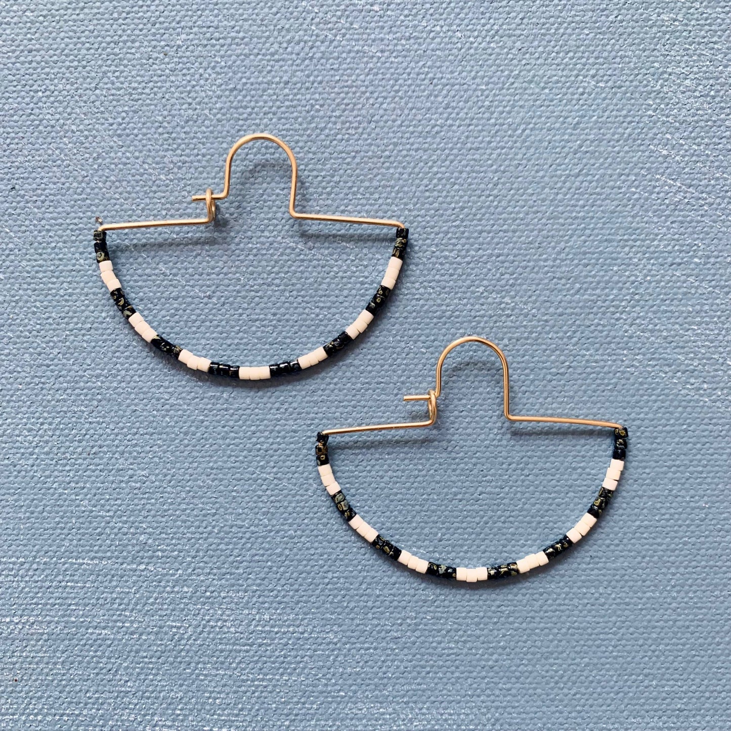 Alice Rise - Half Slice Stripe Hoops