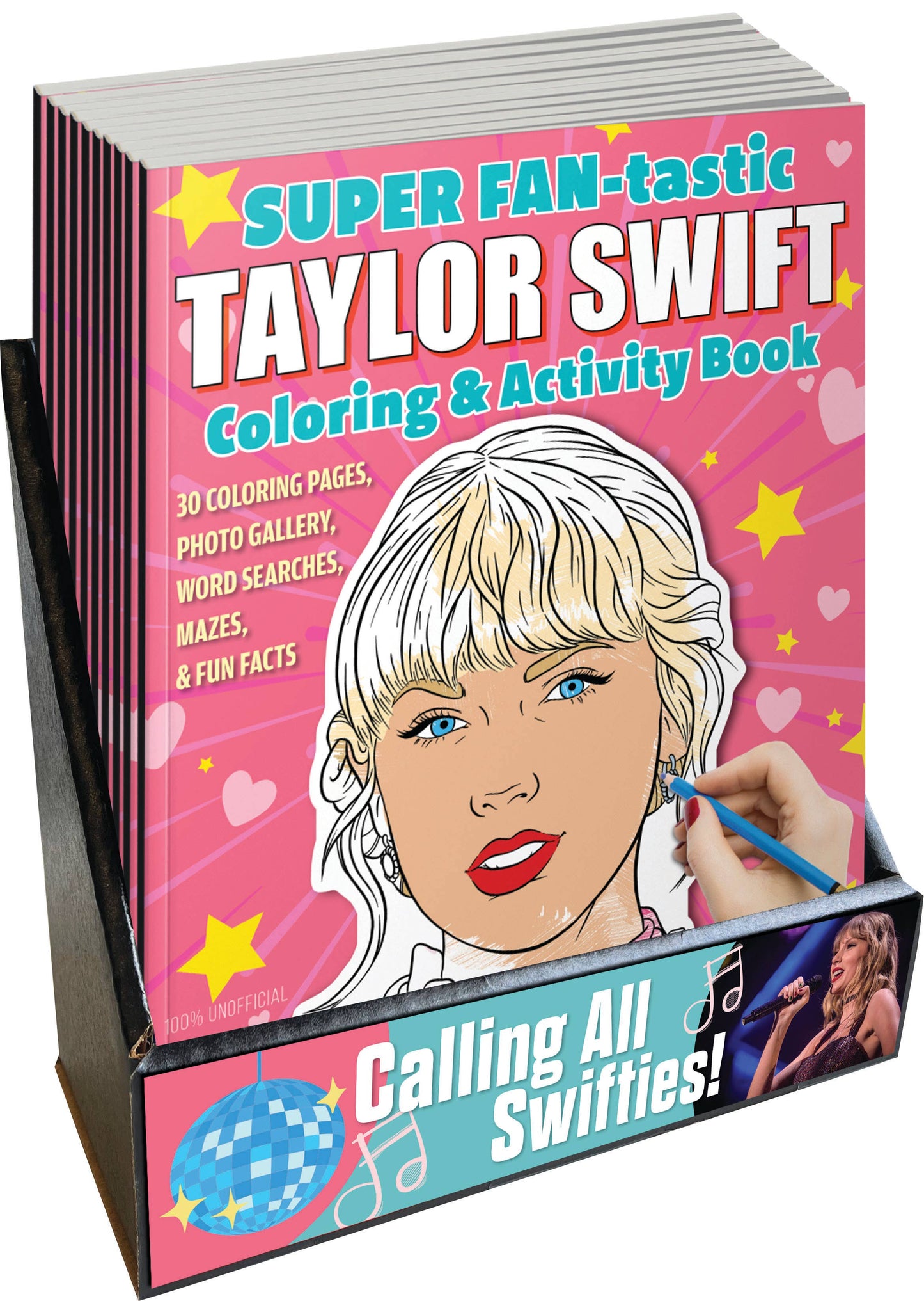 Wellspring - Taylor Swift Coloring & Activity Book (10 pack with Display)