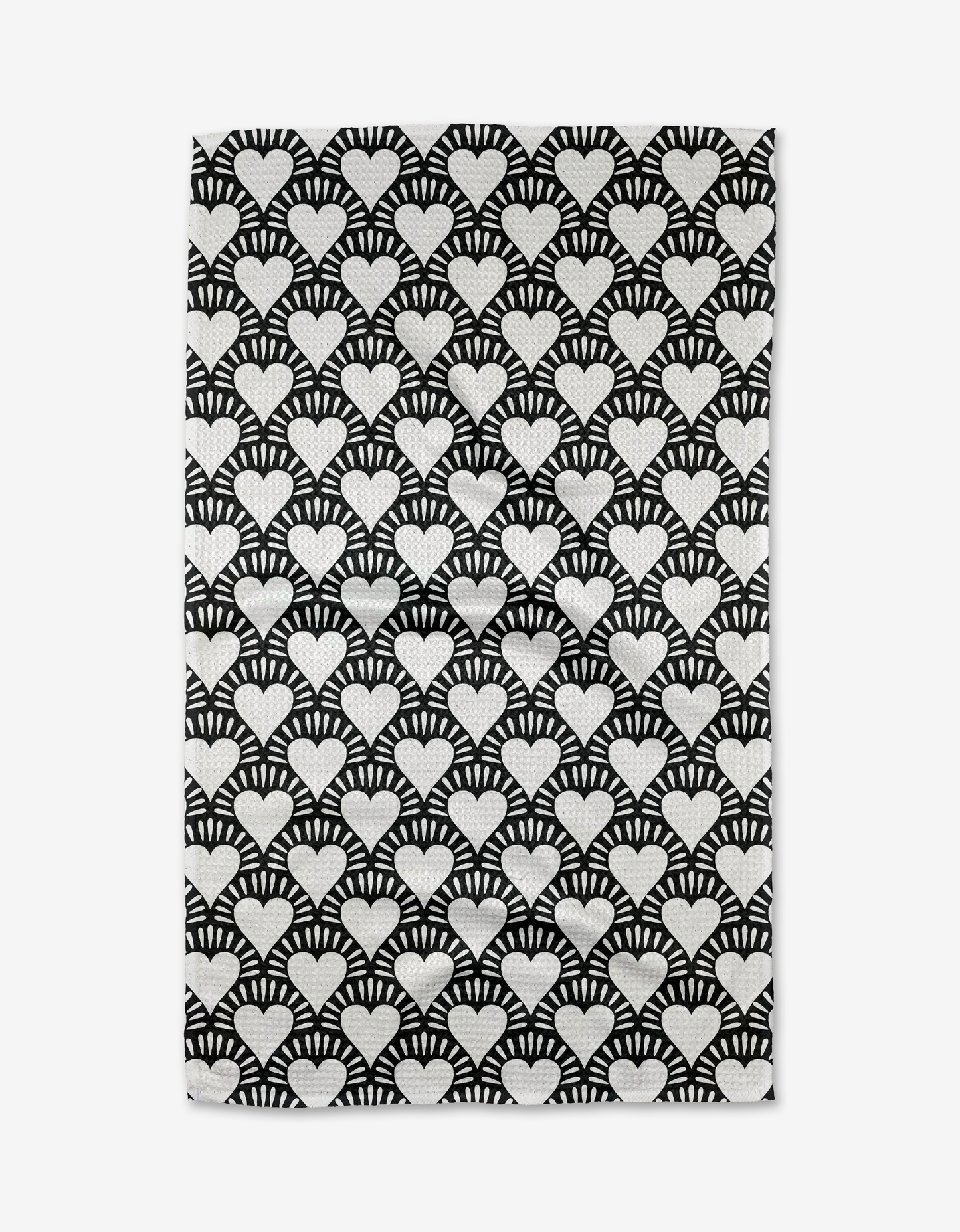 Geometry - Heartthrob Onyx Tea Towel