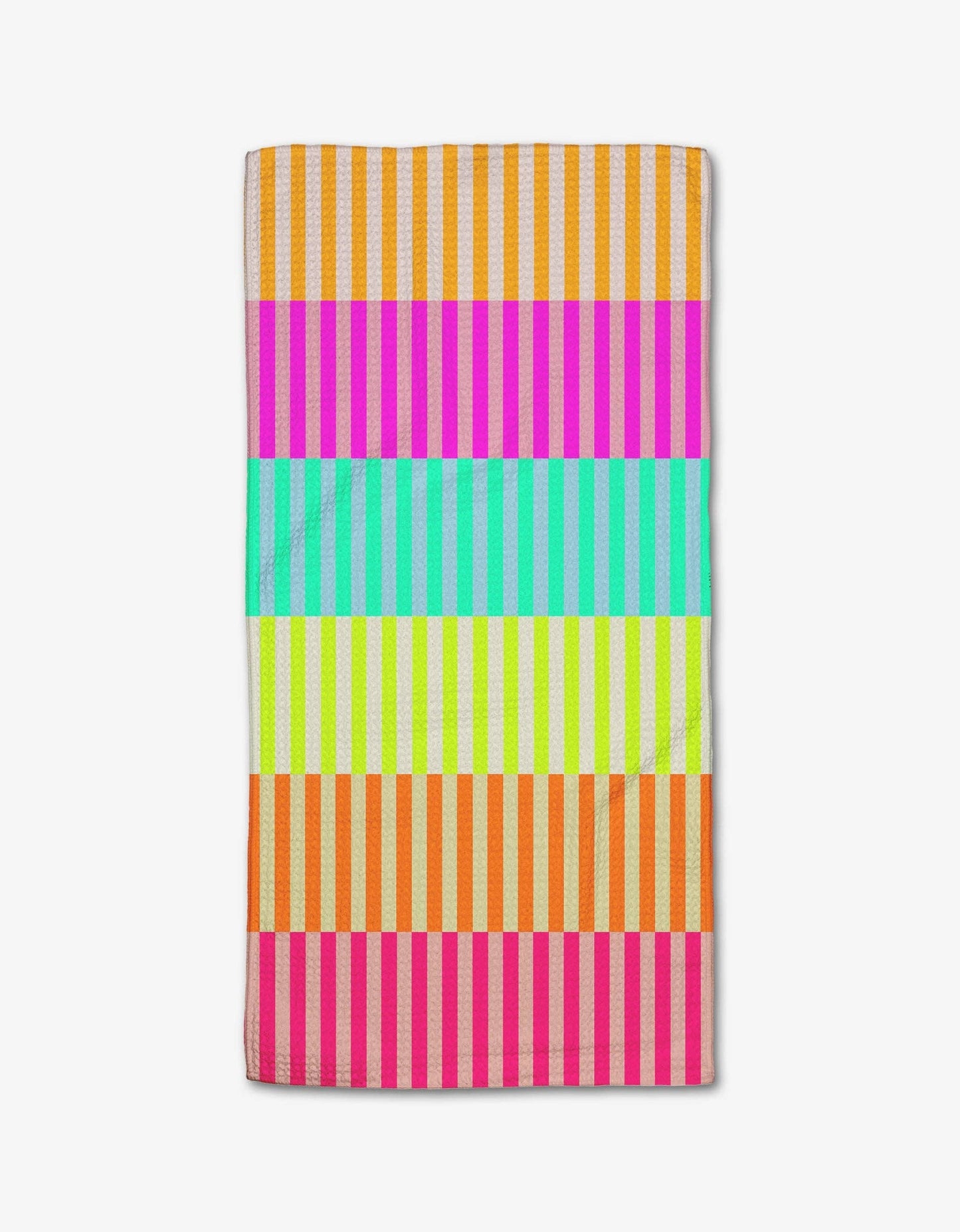 Geometry - Neon Nights Bar Towel
