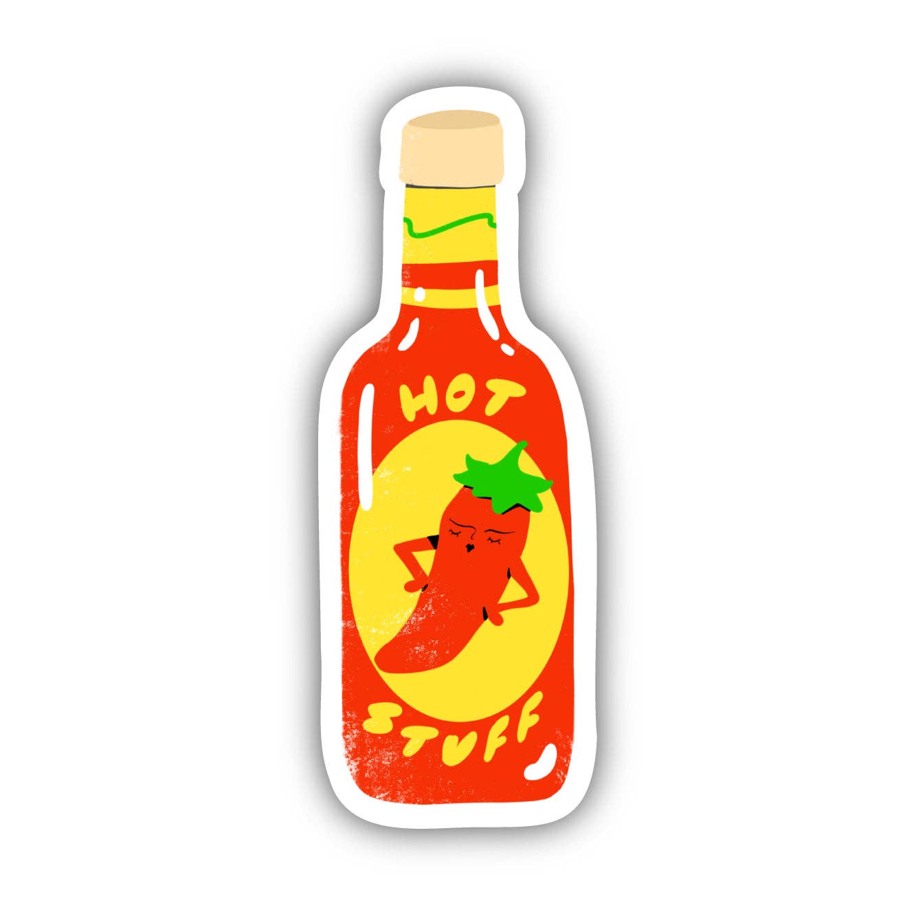 Big Moods - Hot Stuff Food Pun Sticker