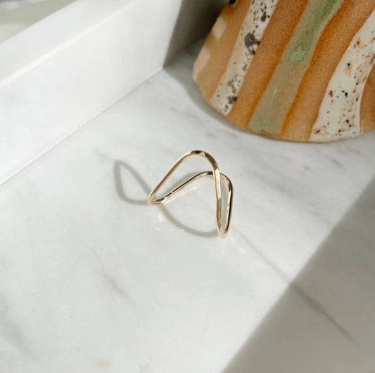 Rising Tide Ring: 14k Gold Fill / 7