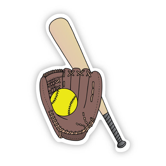 Big Moods - Softball Sticker