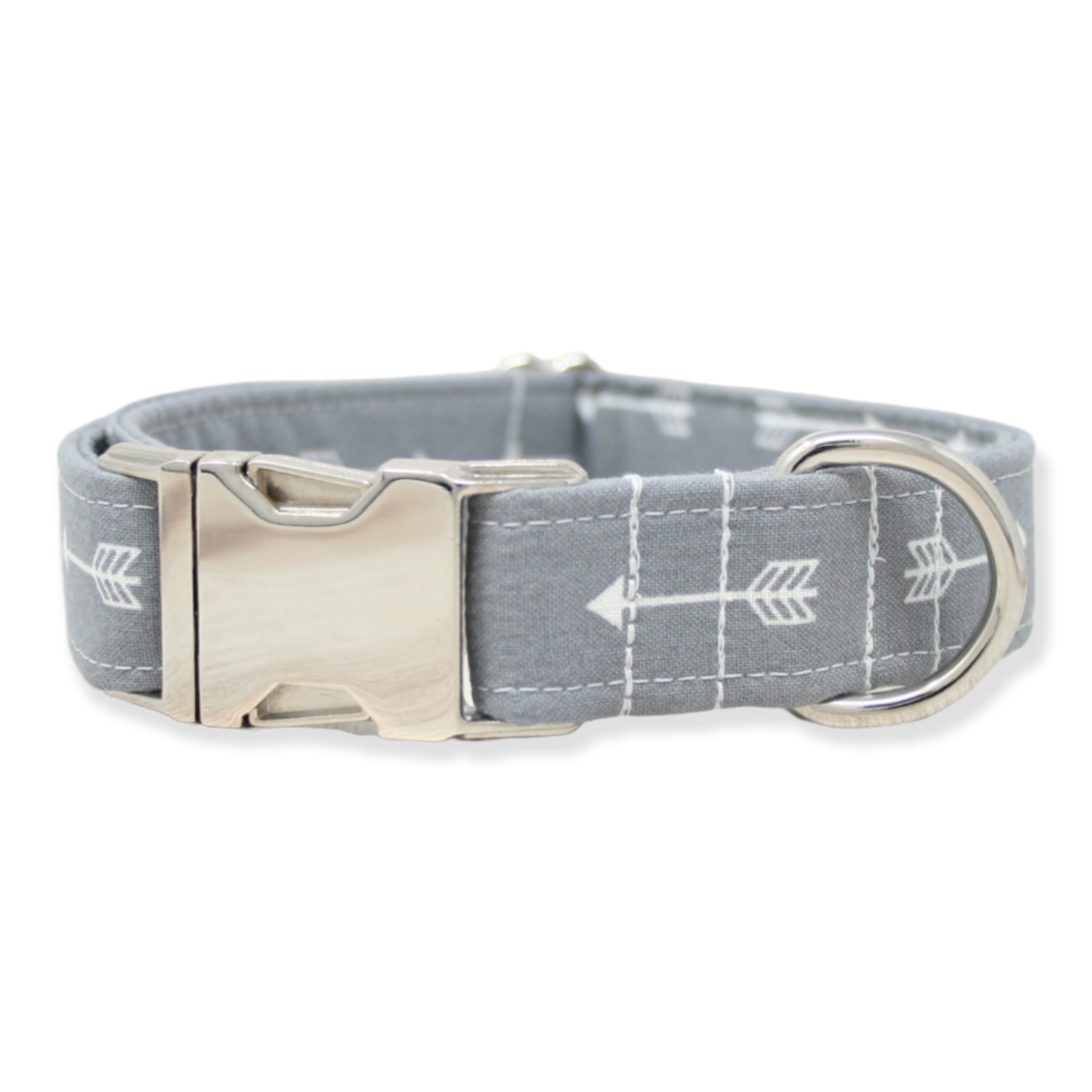 The Oxford Dog - Dog Collar | Boy Dog Collar | Grey Arrows | Oxford Dog