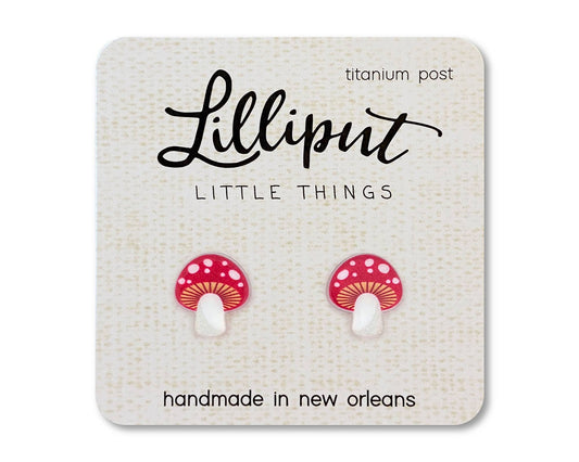 Lilliput Little Things - Mushroom Earrings