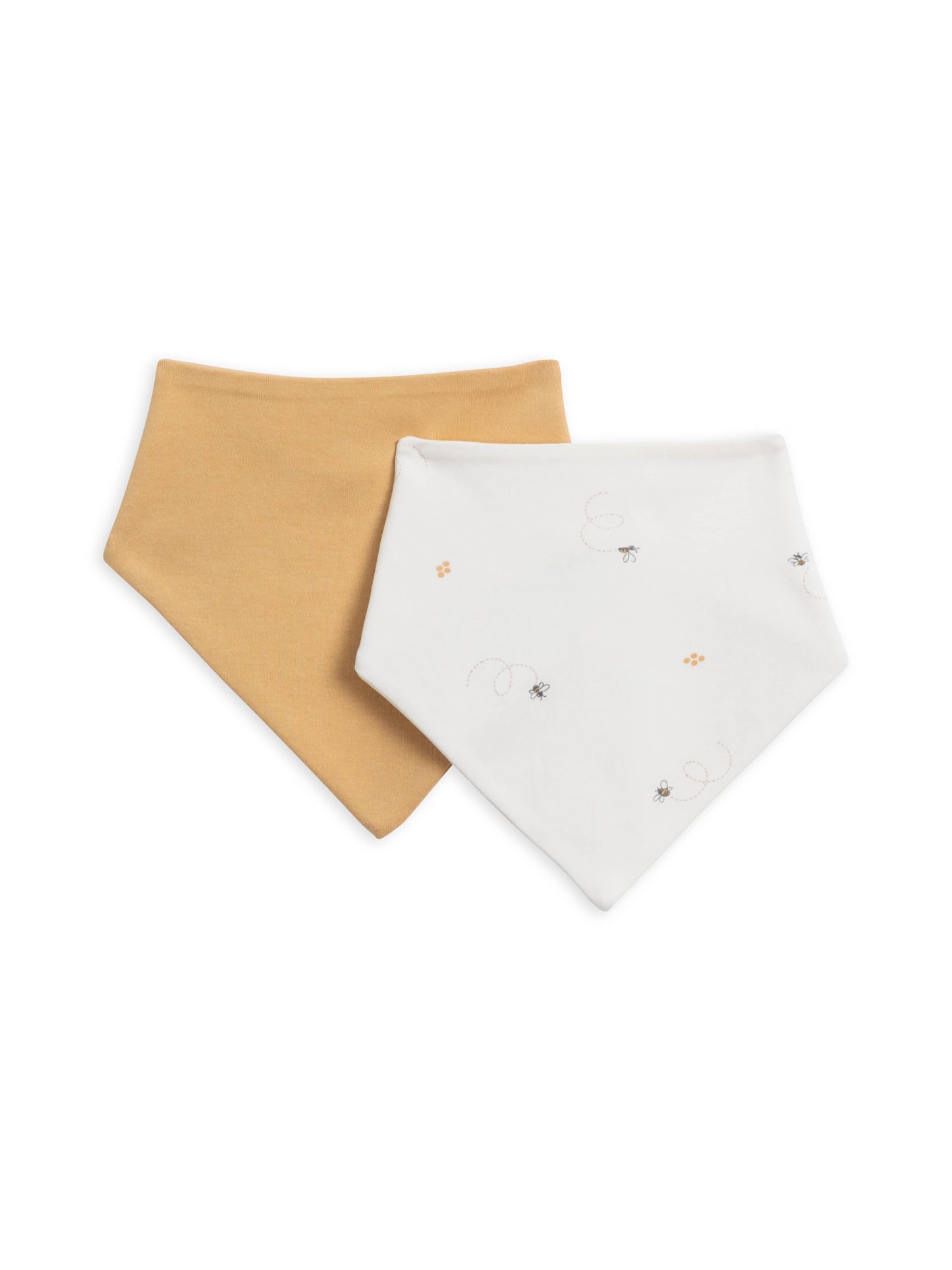 Colored Organics - Organic Baby Classic Bib Set (2-pack) - Honey + Bee