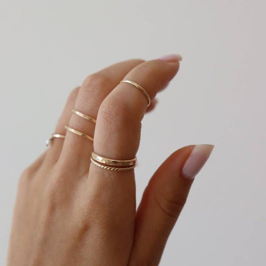 Minimal Midi Ring: 14k Gold Fill / 3