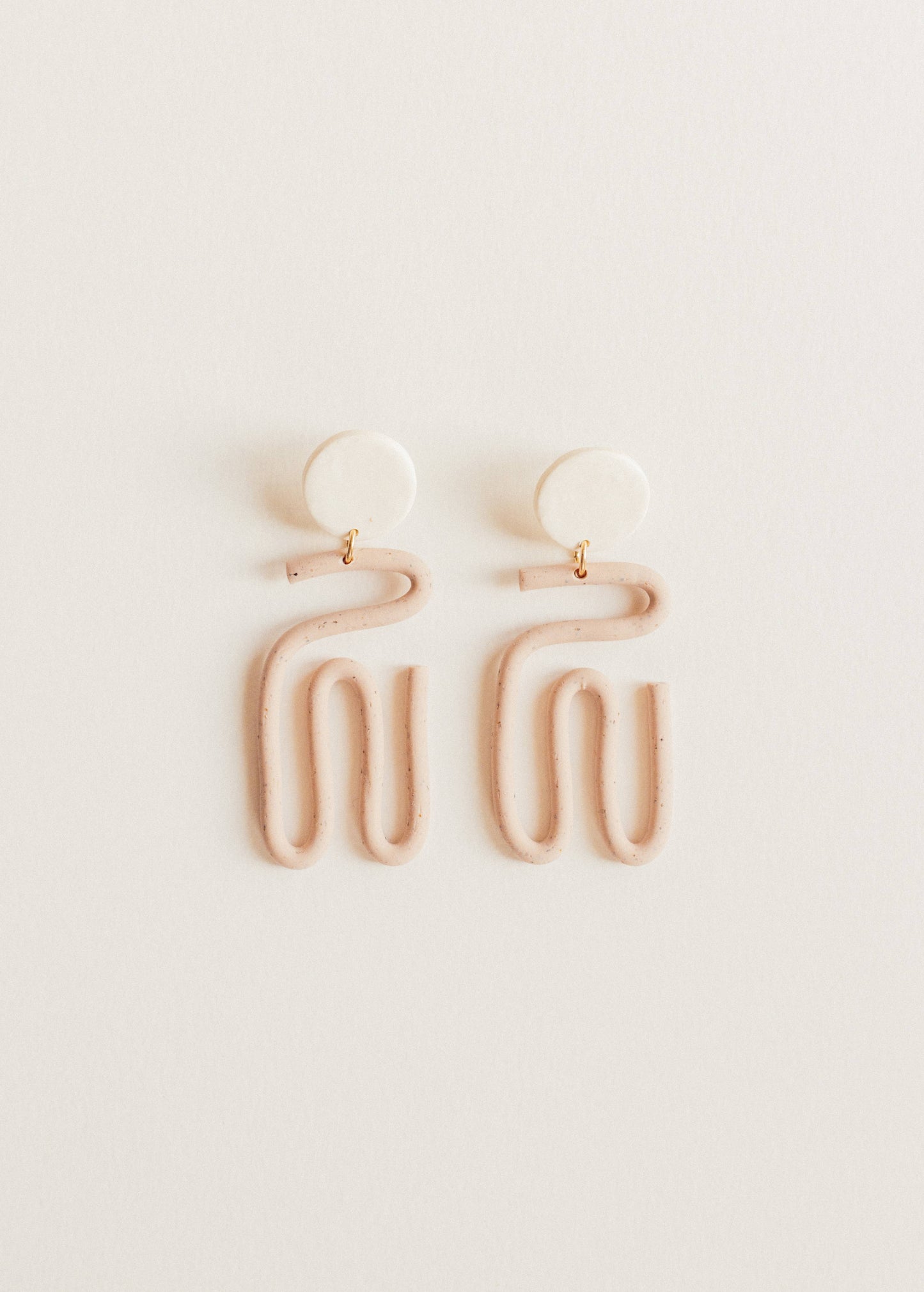 Audrey Harper Co - Pink abstract clay earrings