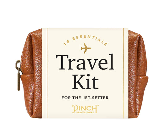 Unisex Travel Kit : Cognac