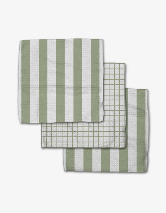 Geometry - Sweet Mint Dishcloth Set